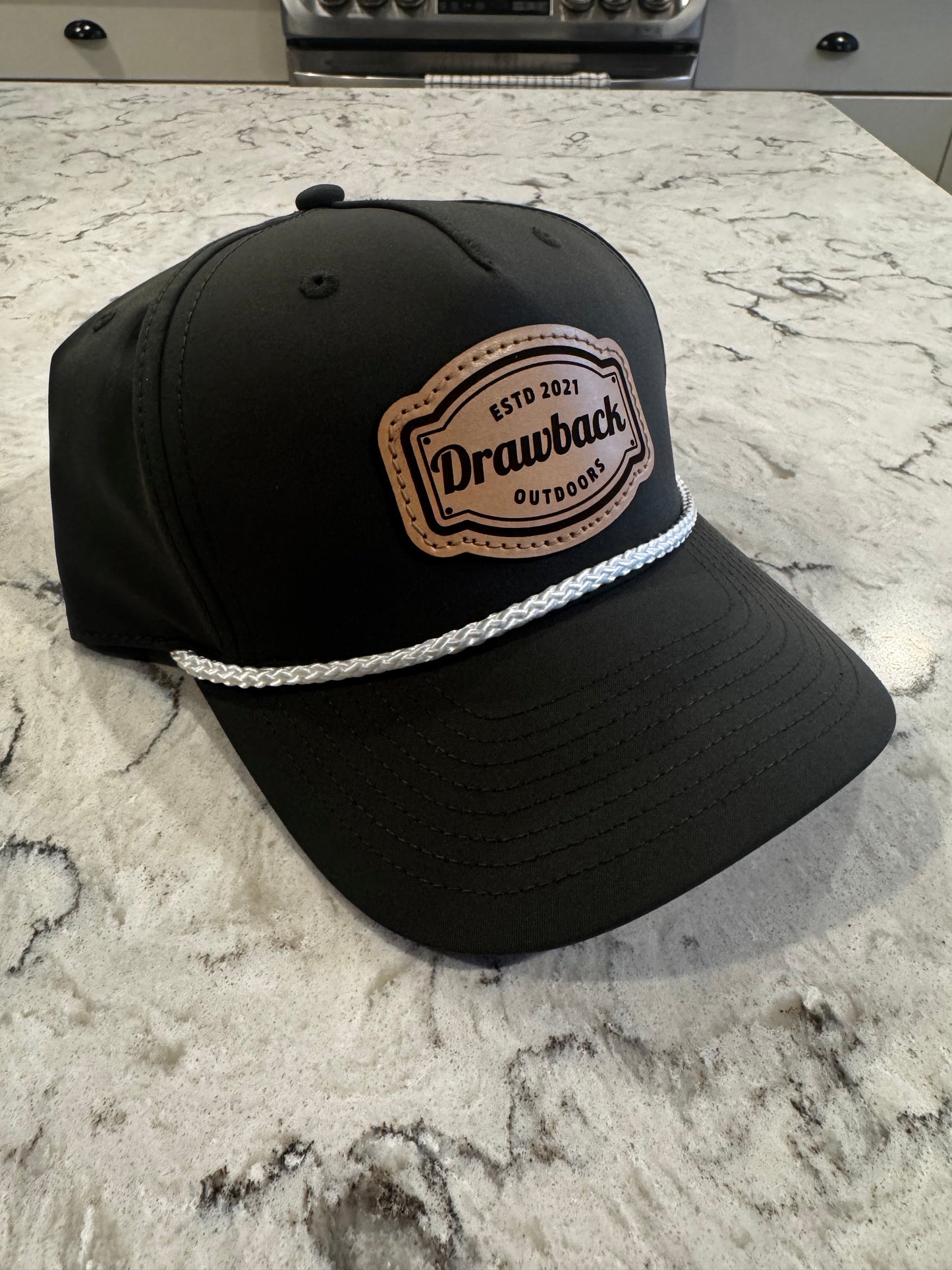 Drawback outdoors logo rope hat